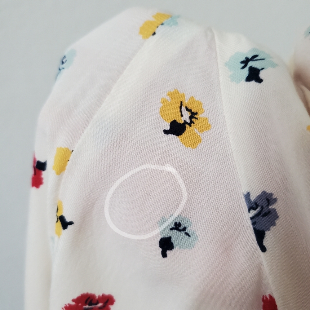 Madewell Floral Boho Cottagecore Viscose Seamed Button Down Shirt XS - Picture 7 of 16